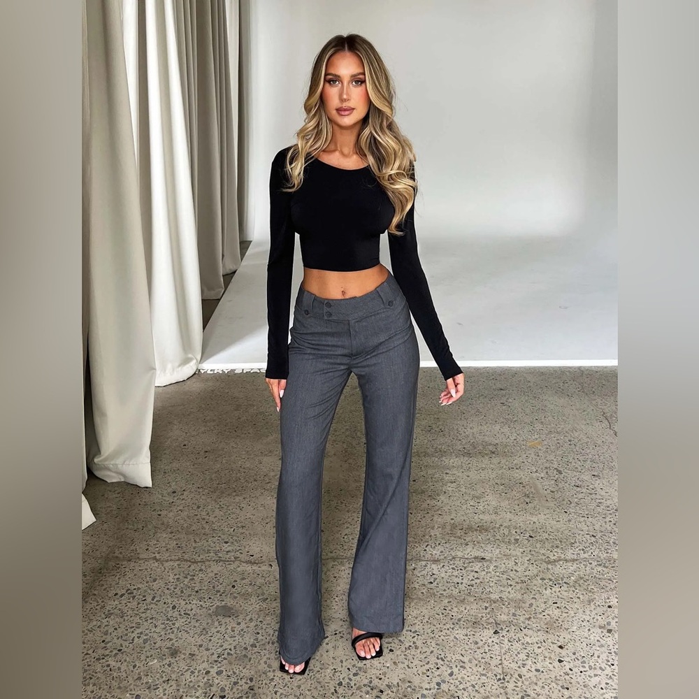 Tiger mist kittie pants in grey xxs